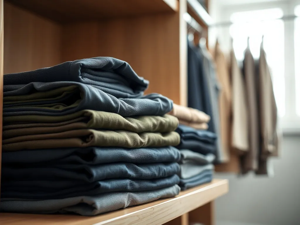 Jak składać spodnie w szafie, aby zaoszczędzić miejsce?