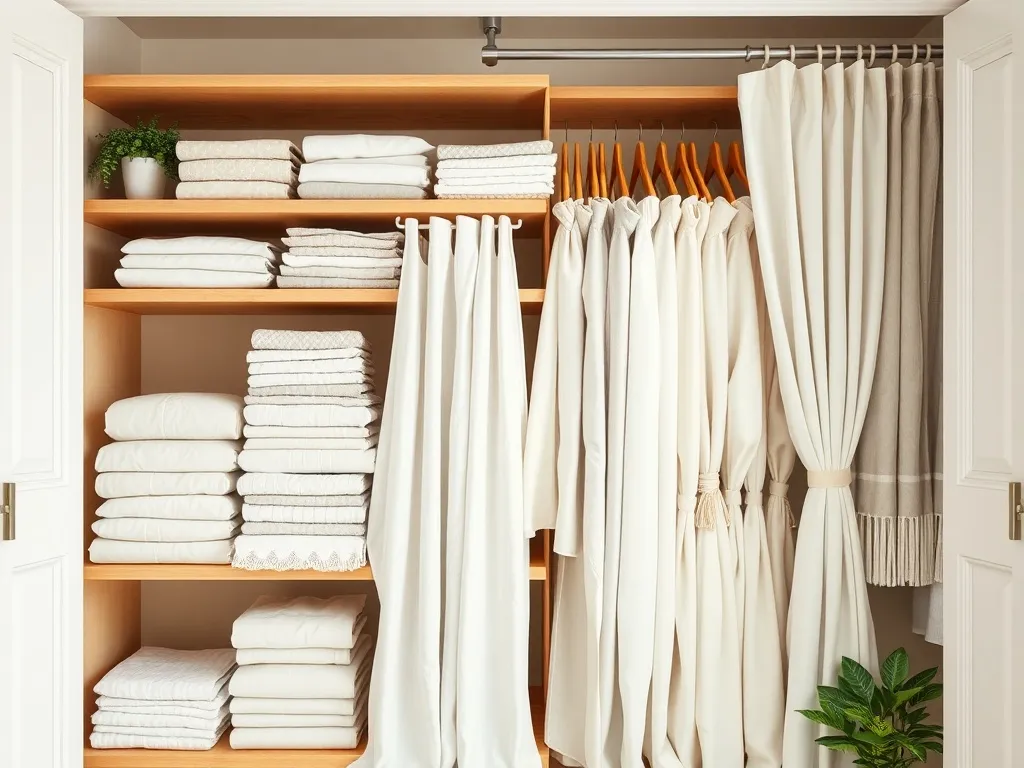 Jak układać firanki w szafie, aby się nie gniotły?